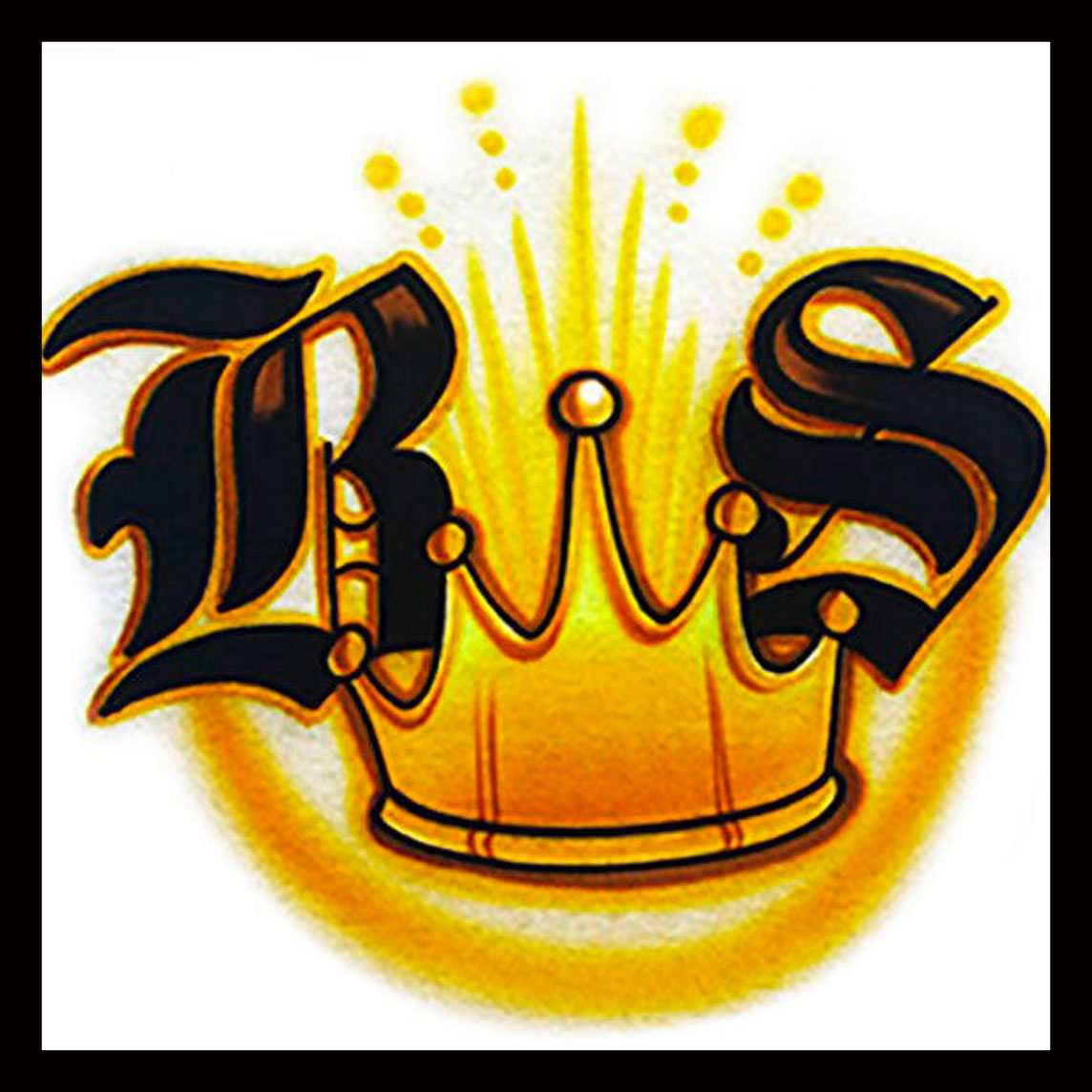 Airbrushed  Crown Design Custom T-shirt * Your Name * You Choose Color