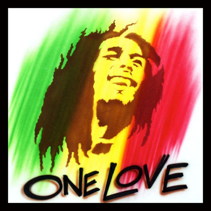 Airbrush T-shirt - "One Love" - Reggae Style