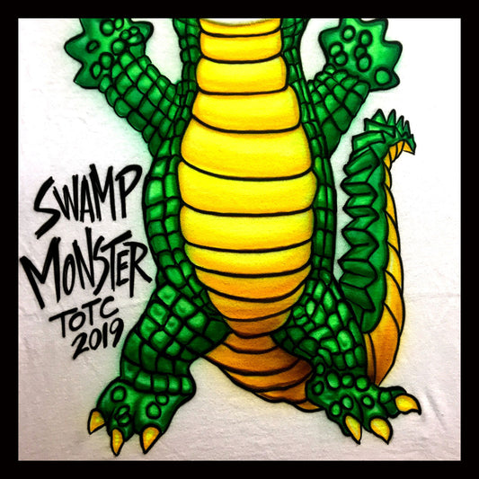 Airbrush T-Shirt - Swamp Monster - Personalized - Customized - Party Shirt