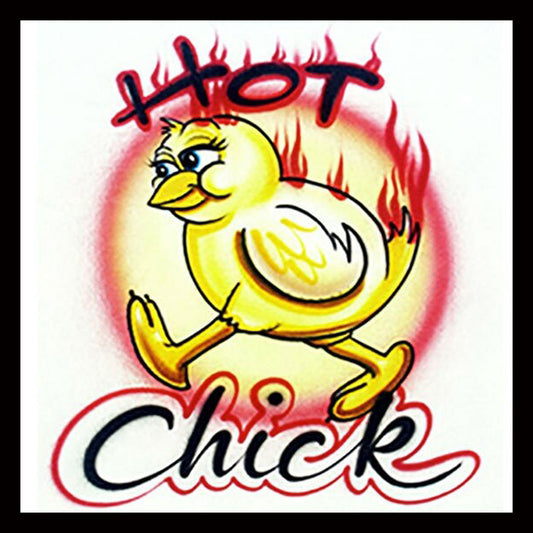 Airbrushed T-shirt * Hot Chick * Your Name/Words