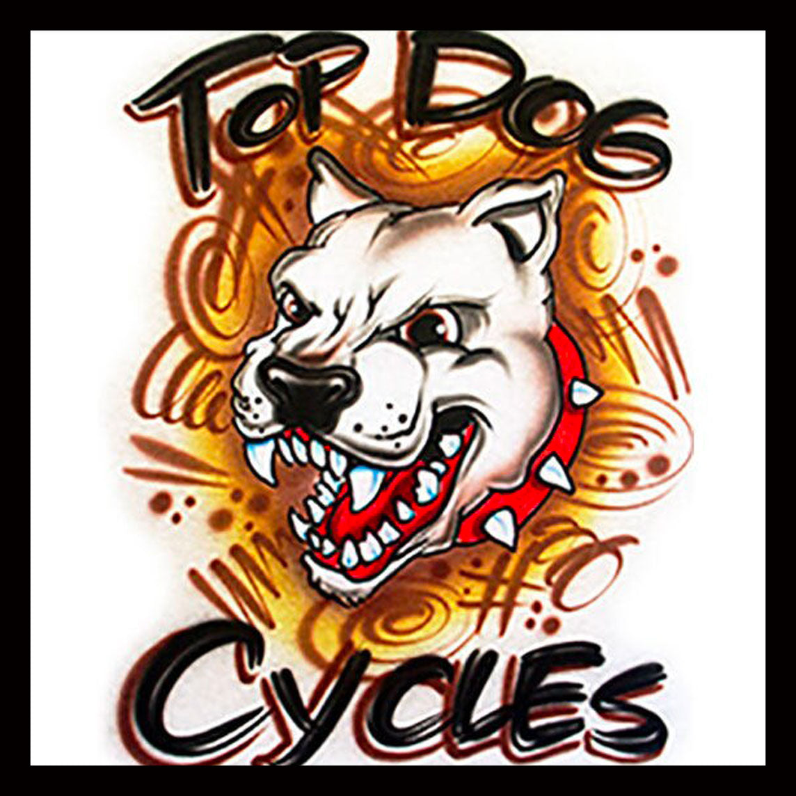 Airbrushed T-shirt * Top Dog * Your Name/Wording