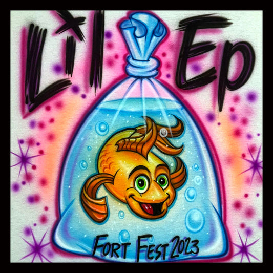 Airbrushed T-Shirt - Goldfish