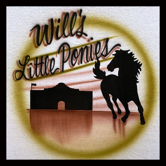 Airbrush T-shirt - Bachelor Party - Horse - Alamo - You choose colors