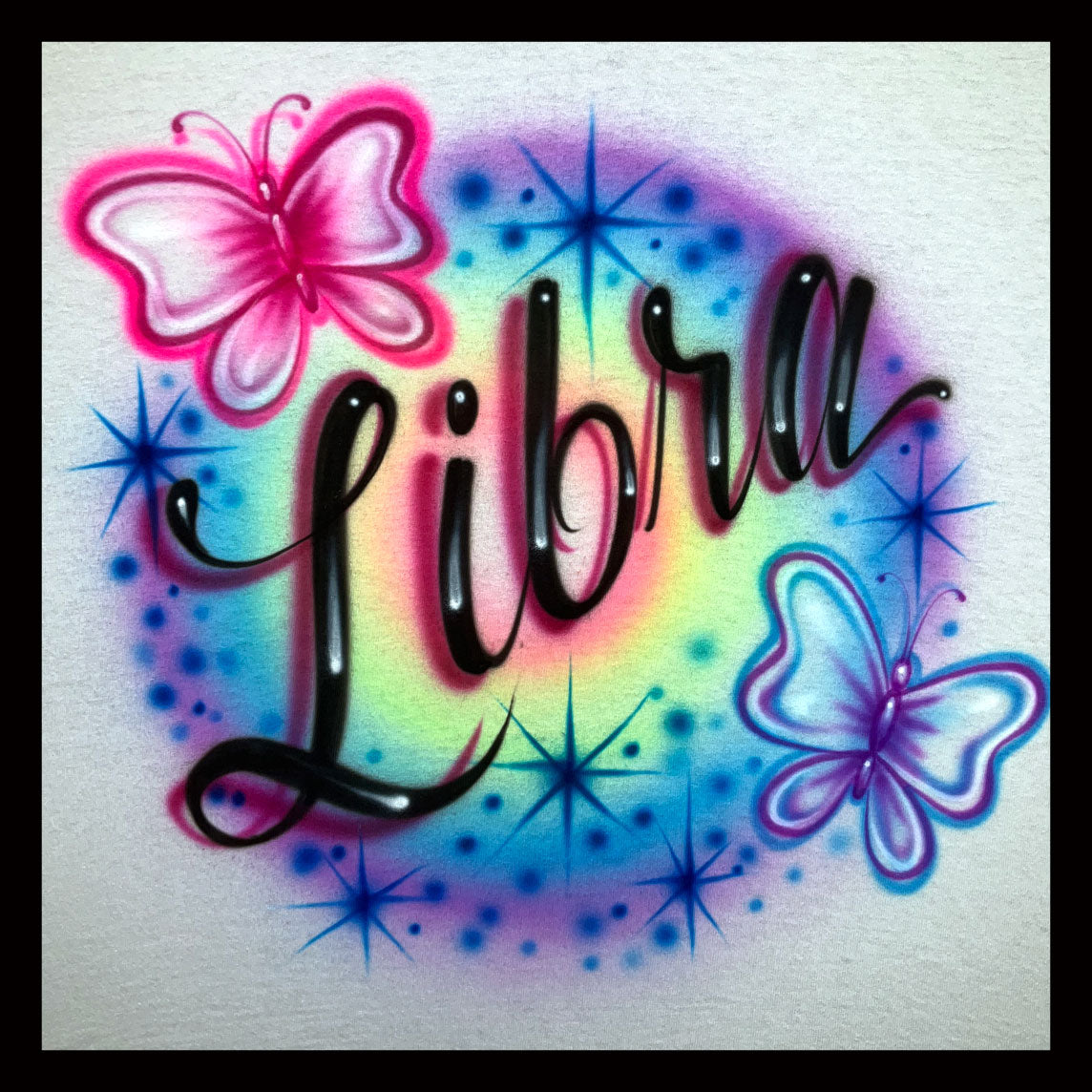 Airbrush T-Shirt -  Libra - Zodiac