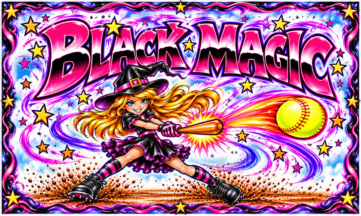 Black Magic Custom Softball Team Banner – AirePrintz