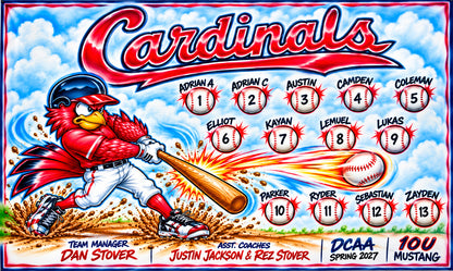 Cardinals Custom Baseball Team Banner – AirePrintz