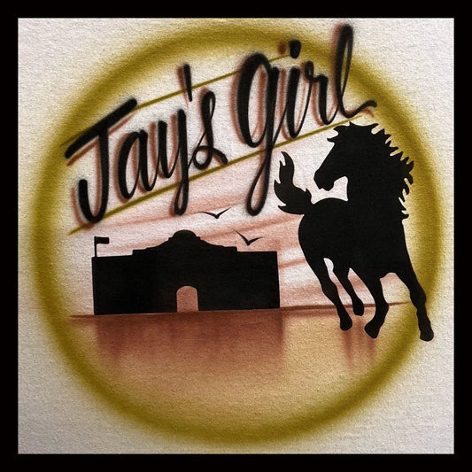 Airbrush T-shirt - Horse - Alamo - Pony - You choose colors