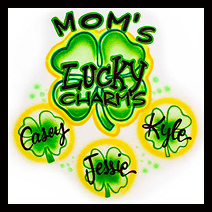 Airbrush T-shirt - Mom's - Lucky Charms