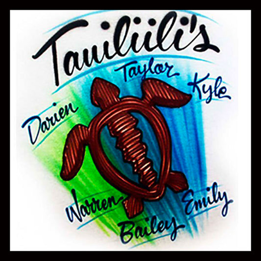 Airbrushed T-shirt - Family Name Shirt - You Choose Color