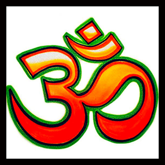 Airbrush  "Om" Design Custom T-shirt - Your Name - You Choose Color