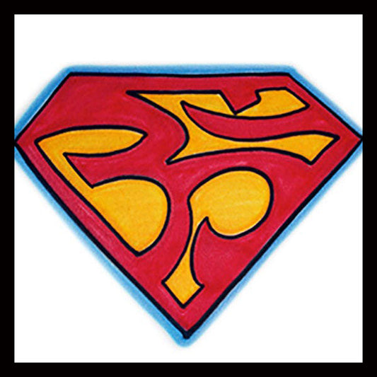 Airbrush  "Super Om" Design Custom T-shirt - Your Name - You Choose Color