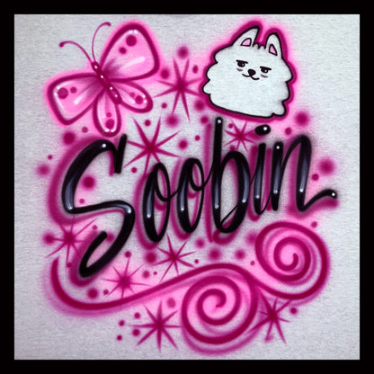 Airbrushed T-shirt - Soobin - Choi Yong Meong Head