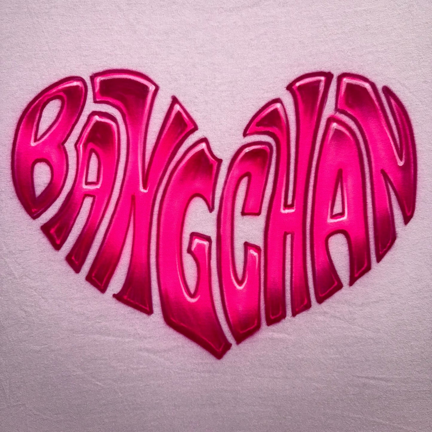 Bang Chan Heart-Shaped Airbrushed T-Shirt – Stray Kids Fan Merch