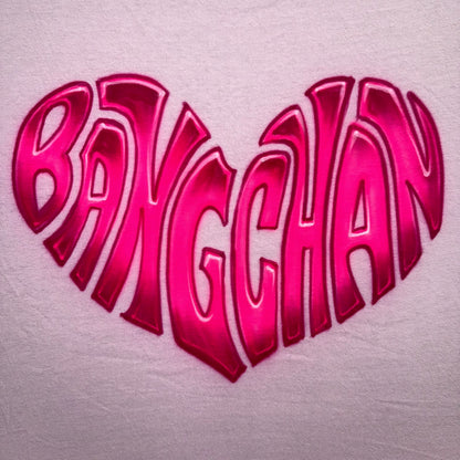 Bang Chan Heart-Shaped Airbrushed T-Shirt – Stray Kids Fan Merch