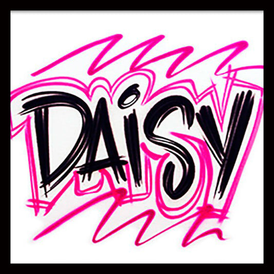 Airbrush T-Shirt  *  Scratch Name Design  *  You Choose Color * Personalize