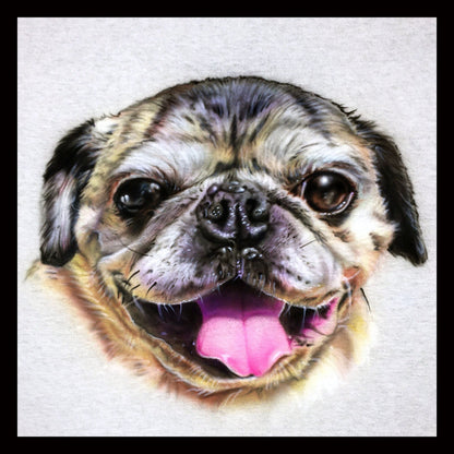 Airbrush T-shirts - Pet Portrait -Pet Name - You Choose Color of Name