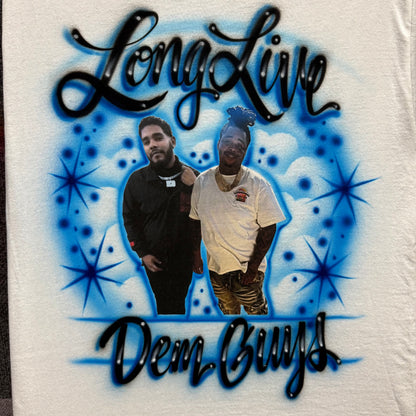 Rest In Peace Airbrushed Memorial Shirt – Custom Name(s) & Photo Transfer