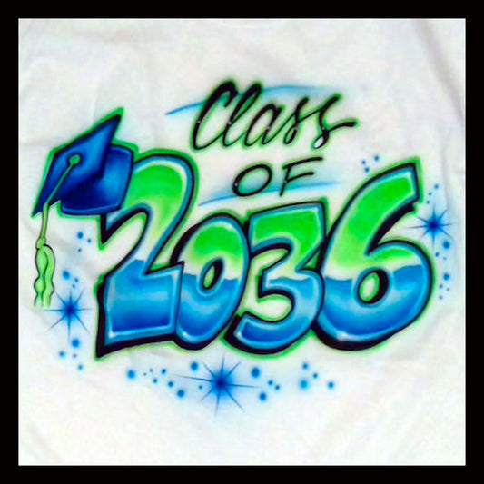 Airbrush T-shirt - Class of Year - Seniors