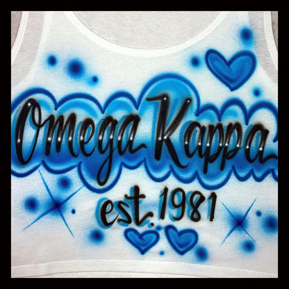 Airbrushed T-shirt - Sorority - Fraternity - You Choose Colors