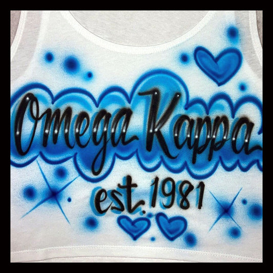 Airbrushed T-shirt - Sorority - Fraternity - You Choose Colors