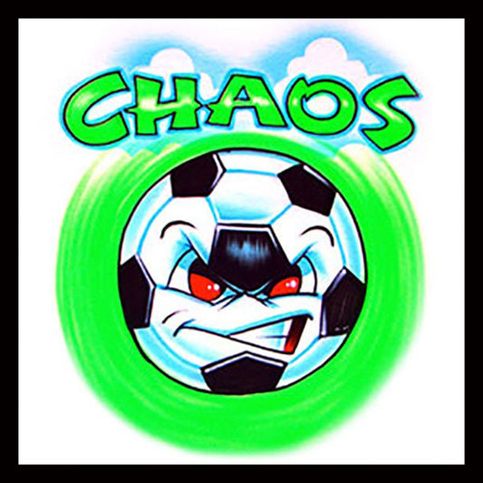 Airbrush  T-shirt - Chaos Soccer - You Choose Name