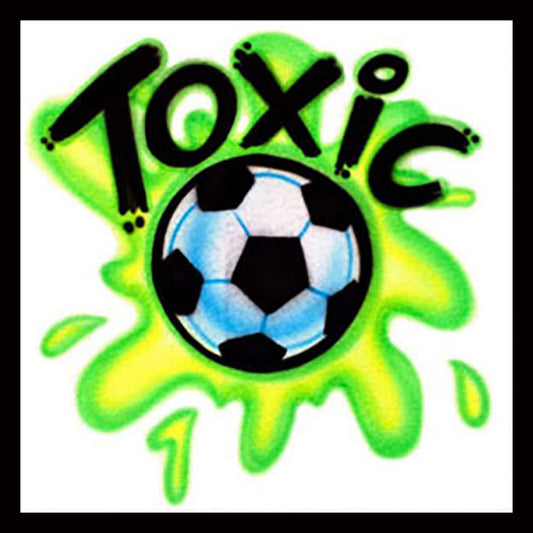 Airbrush T-Shirt * Soccer Ball * Your Name