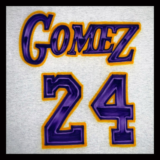 Airbrushed T-shirt Jersey Style number 24