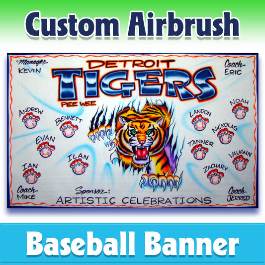 Baseball Banner - Tigers -1009