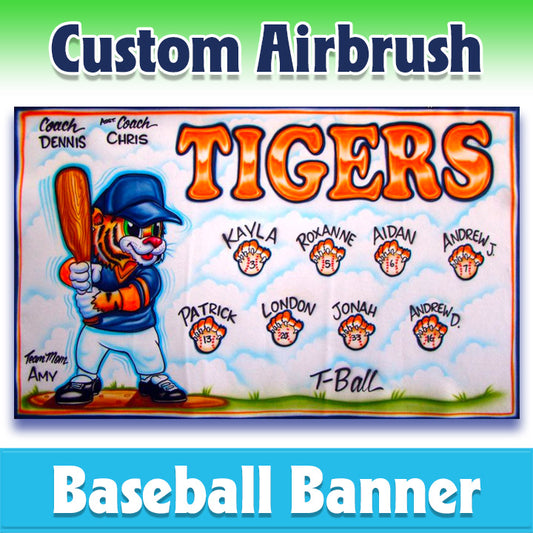 Baseball Banner - Tigers -1012