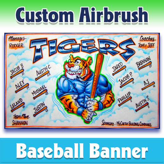 Baseball Banner - Tigers -1015