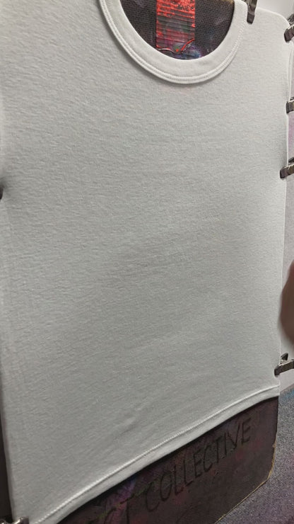 Sun Kissed Airbrushed Beach Sunset & Palm Trees T-Shirt