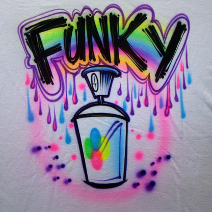 Airbrush T-shirt - Graffiti - Airbrushed T-Shirt - Spray Paint - Hip Hop - Custom - Gift - 80's/90's