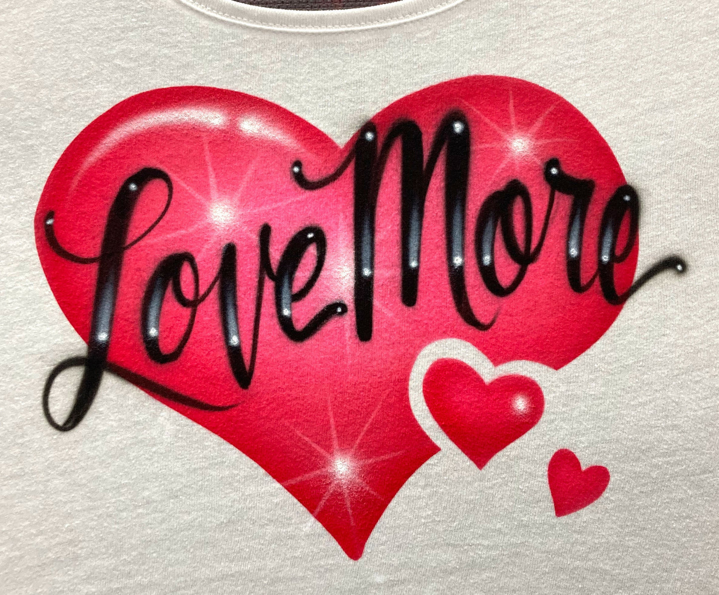 Heart * Love * Airbrushed T-shirt * Your Name * Romance * Couple